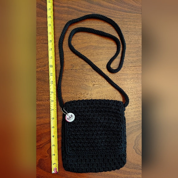The Sak Bags Nwot The Sak Black Crocheted Small Crossbody With